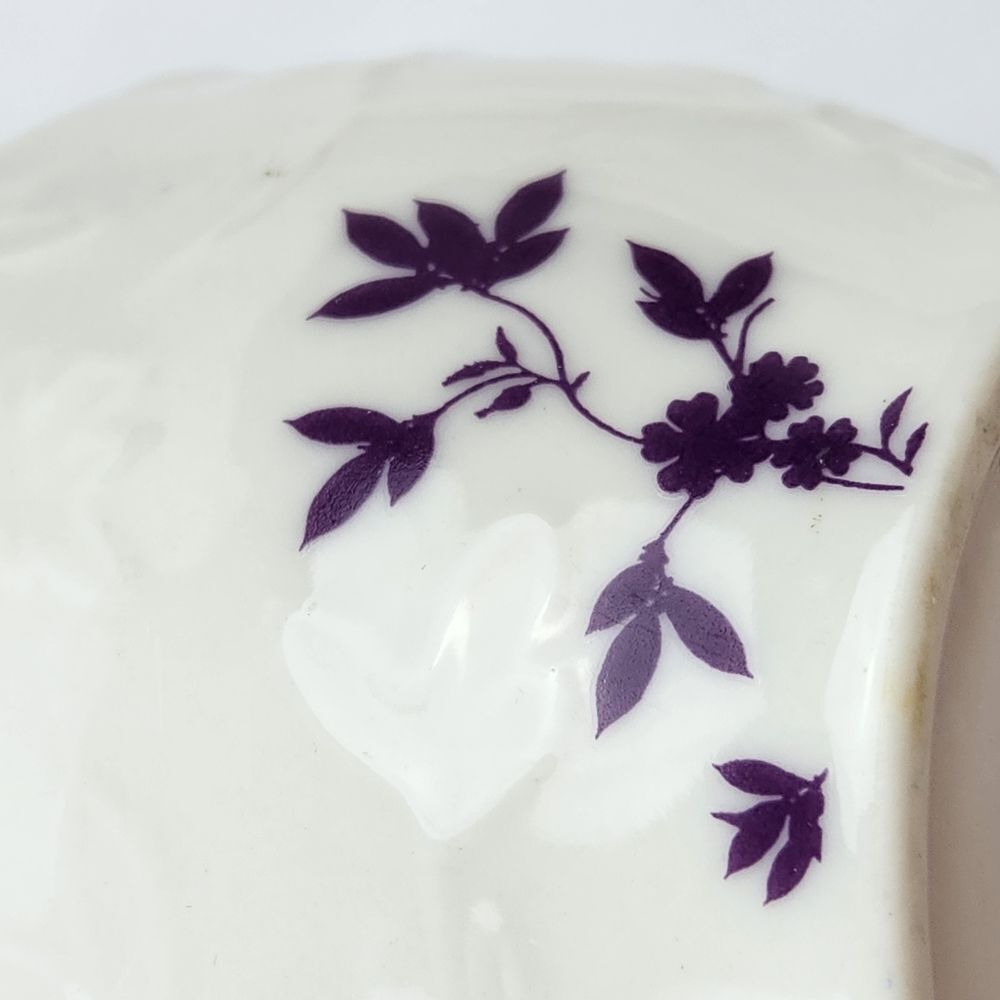 ☕️Starbucks 2006 Embossed Ivory & Purple Floral 9oz Teacup/Mug - Picture 7 of 12